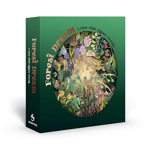 Forest Dream: A Flow State Circular Jigsaw Puzzle Puzzle